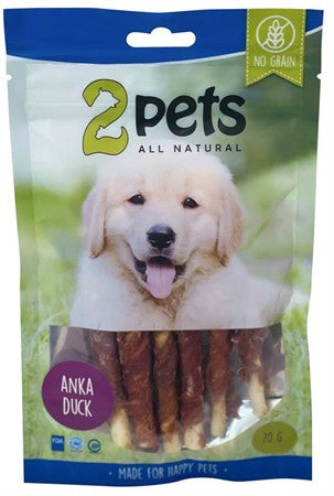 2pets Tuggpinne m ankfil 12cm 6-pack, 70gr