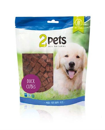 2pets Dogsnack Duck Cubes, 400gr