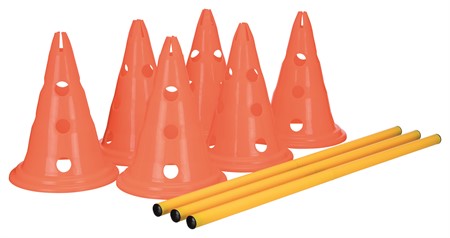 DogActivity Hinderset 3 Hinder, 23 x 30cm, 78cm, orange & gul