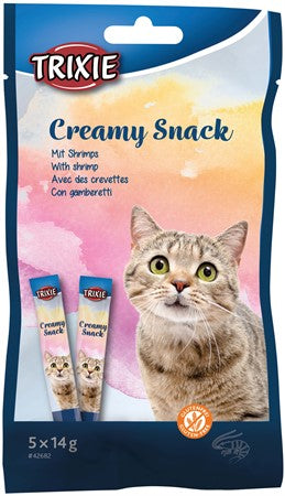 Creamy Snacks till katt. Med rkor, 5  14gr