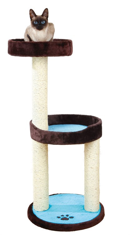 Klöspelare Lugo, 103 cm, brun/akvamarin
