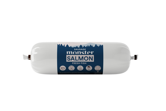Monster Dog Sausage Salmon 400gr
