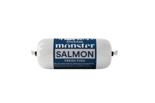Monster Dog Sausage Salmon 80 g