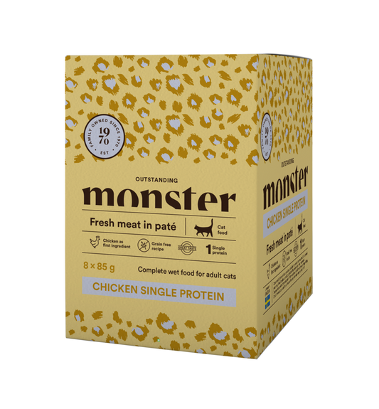Monster Cat Pouches  Chicken 85grx8
