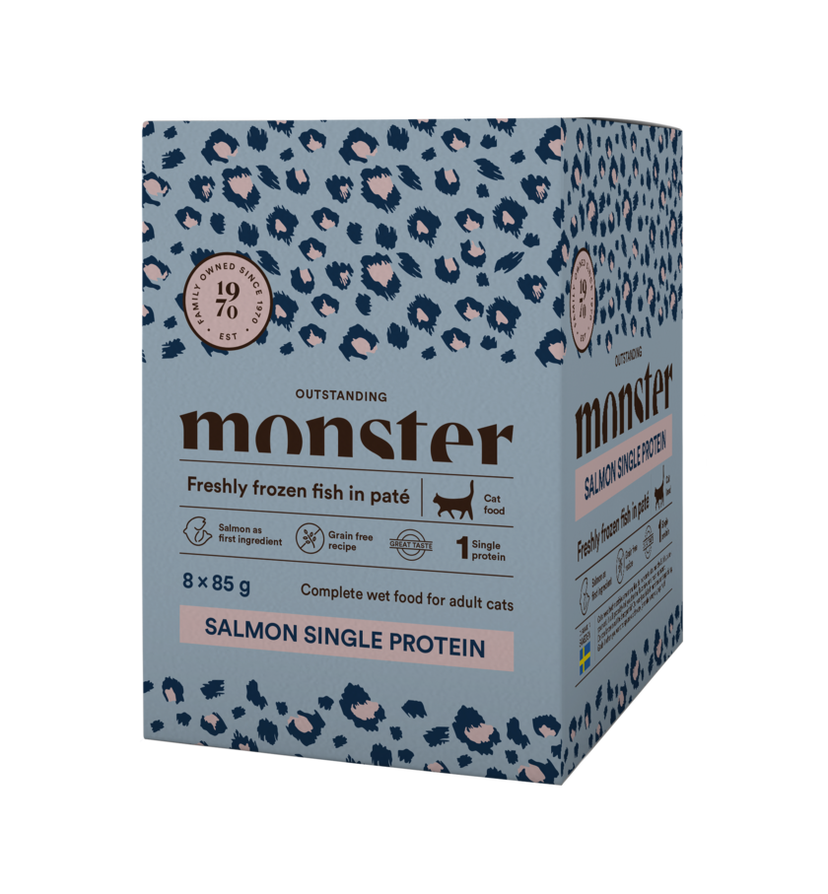 Monster Cat Pouches Salmon 85gr