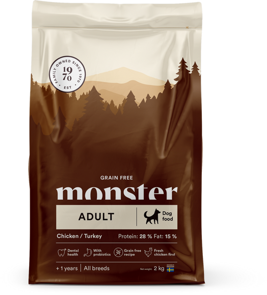 Monster Dog Adult GF Chicken/Turkey 2kg