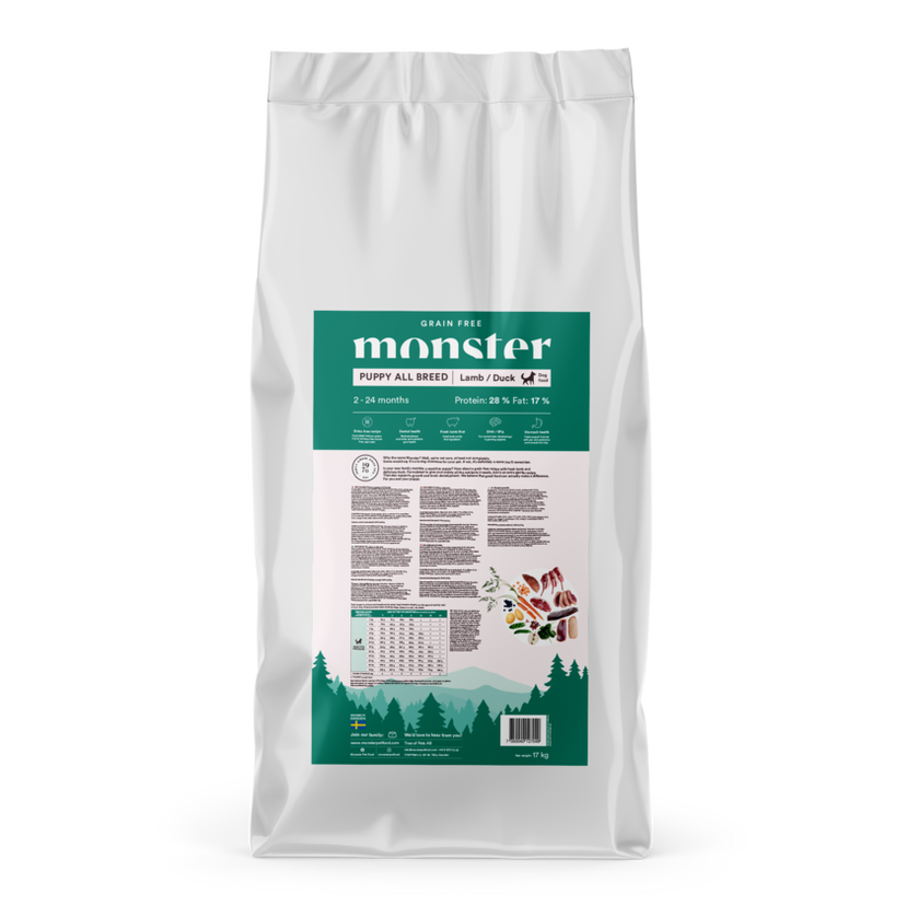 Monster Puppy All Breed GF Lamb/Duck 17kg