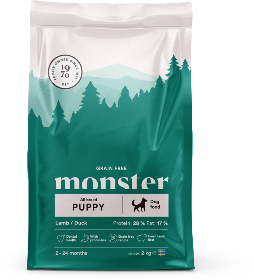 Monster Puppy All Breed GF Lamb/Duck 2kg