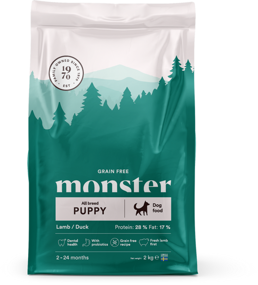Monster Puppy All Breed GF Lamb/Duck 2kg