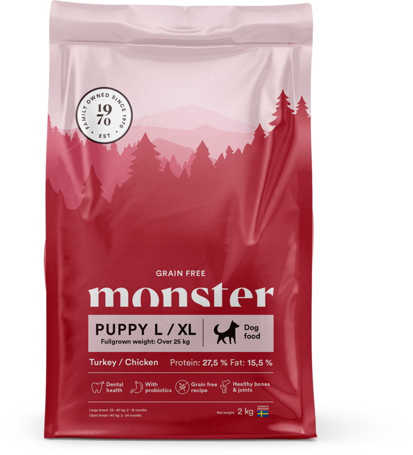 Monster Puppy L/XL GF Turkey/Chicken 2kg
