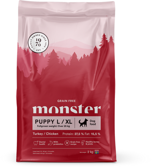 Monster Puppy L/XL GF Turkey/Chicken 2kg