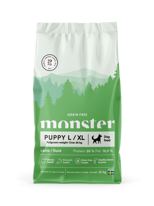 Monster Puppy L/XL GF Lamb/Duck 12kg