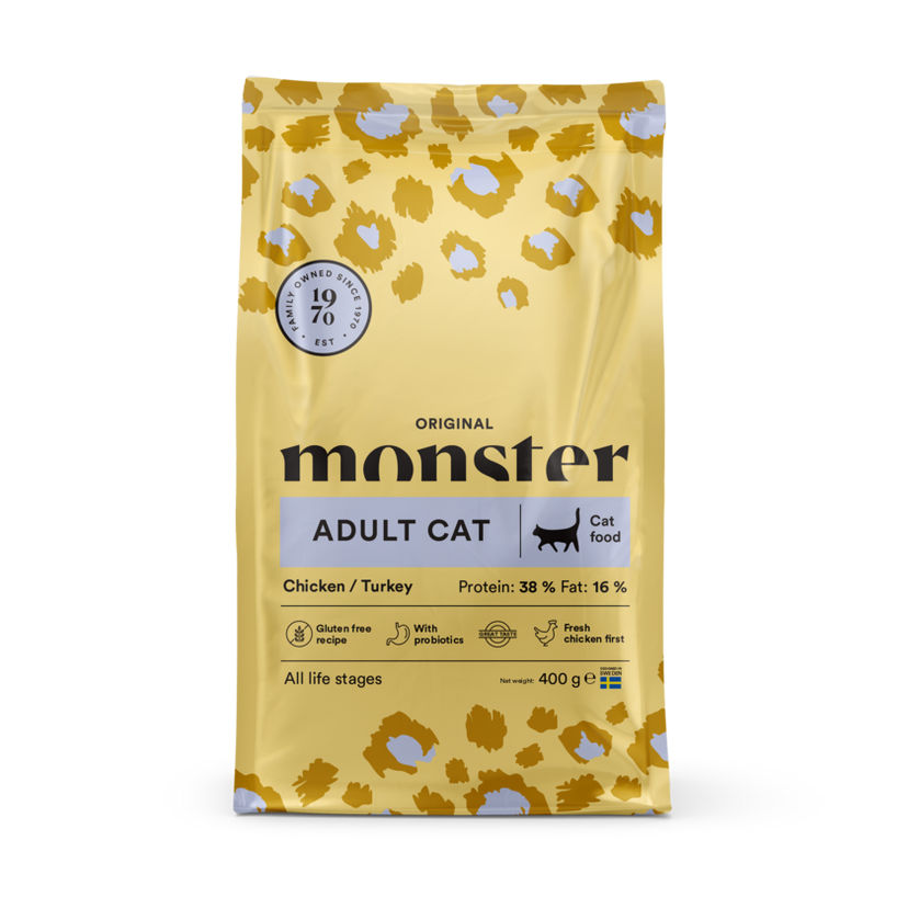 Monster Cat Original Adult Chick/Turkey 400gr