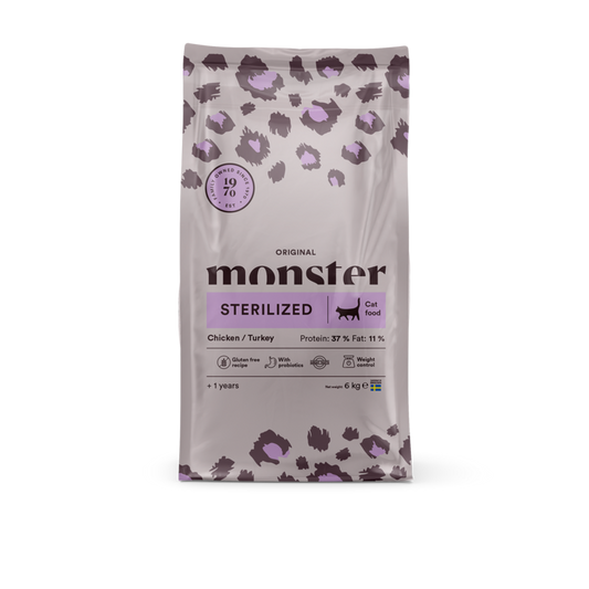 Monster Cat Original Sterilized Chick/Turkey 6kg