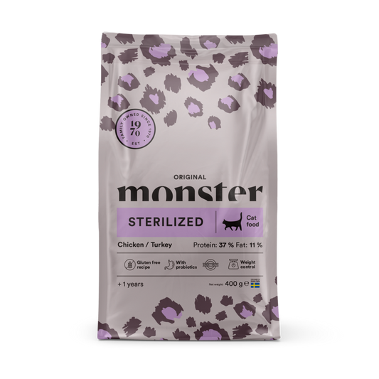 Monster Cat Original Sterilized Chick/Turkey 400gr