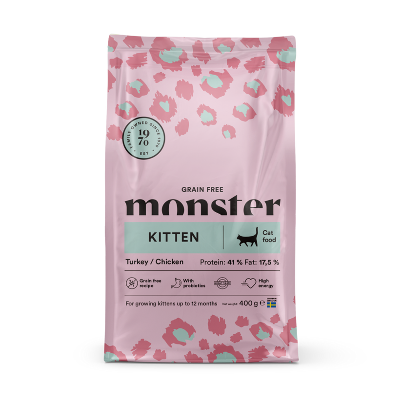 Monster Cat GF Kitten Turkey/Chick 400gr