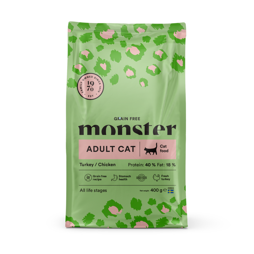 Monster Cat GF Adult Turkey/Chick 400gr