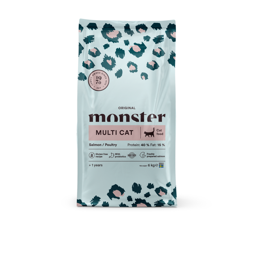 Monster Cat Original Multicat Salmon/Poultry  6kg