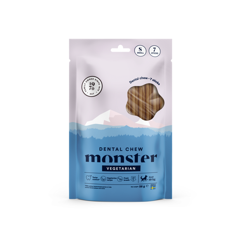 Monster Dog Dental Chew Veg. S Week