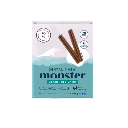 Monster Dental Chew GF Lamb M Month (28st)