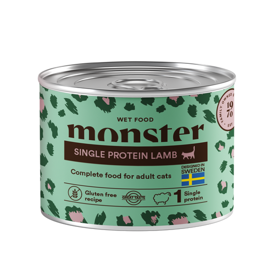 Monster Cat Adult Single Lamb Burk 200gr