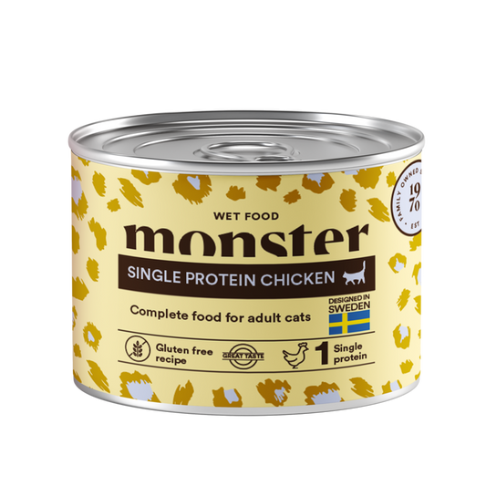 Monster Cat Adult Single Chicken Burk 200gr