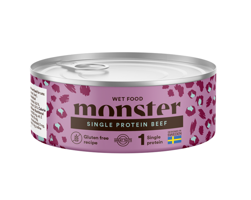 Monster Cat Adult Single  Beef Burk 100gr