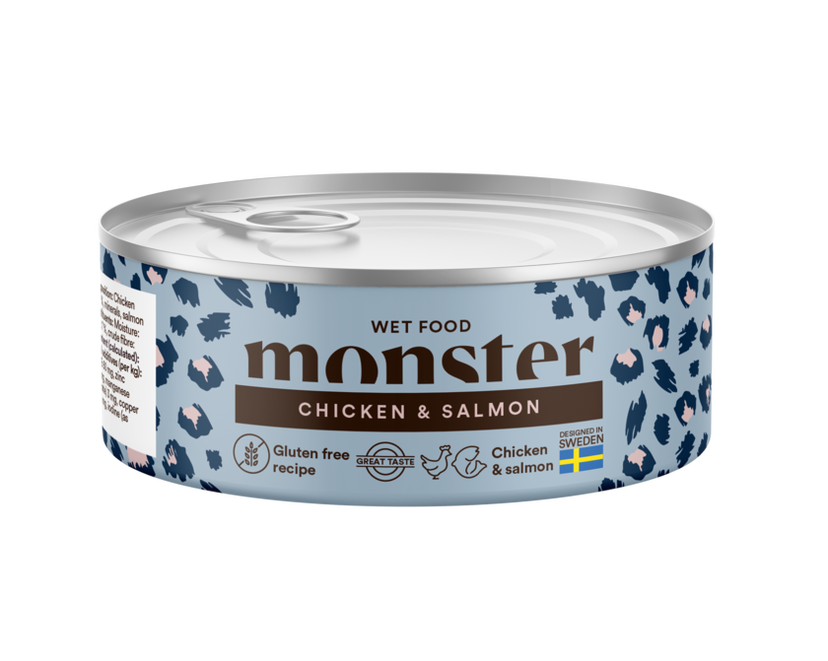 Monster Cat Adult Multi Chicken/Salmon Burk 100gr