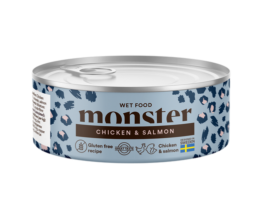 Monster Cat Adult Multi Chicken/Salmon Burk 100gr
