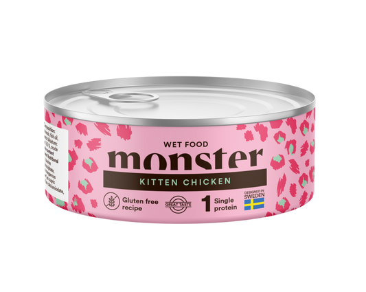Monster Cat Kitten Chicken Burk 100gr