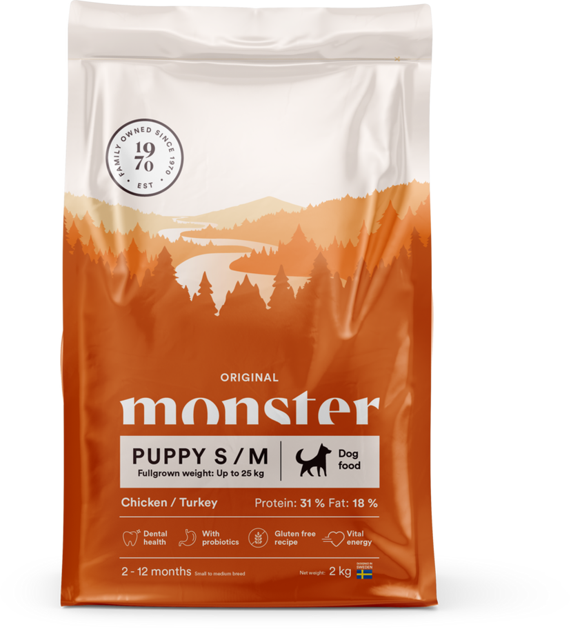 Monster Original Puppy S/M Chicken/Turkey 2kg