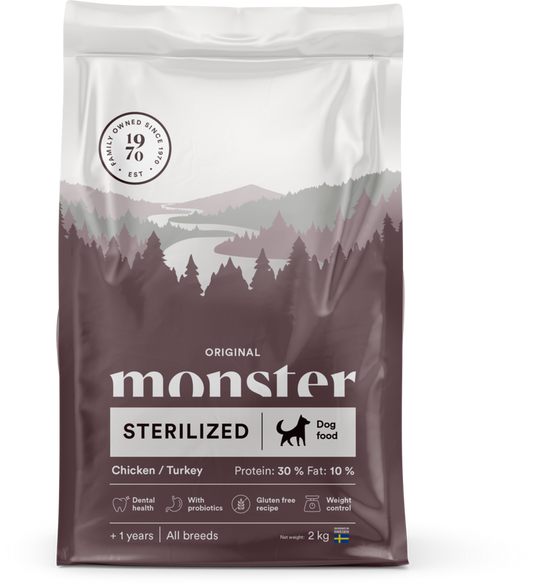 Monster Original Sterilized Chicken/Turkey 2kg
