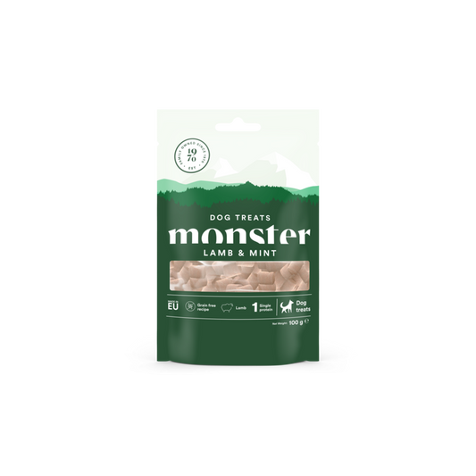 Monster Dog Treats Baked Lamb & Mint 100gr