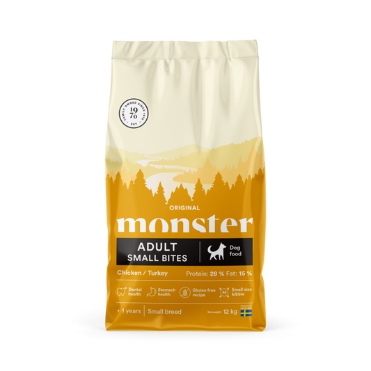 Monster Original Adult Small Bites Ch/Turk 12kg