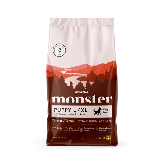 Monster Original Puppy L/XL Chicken/Turkey 12kg