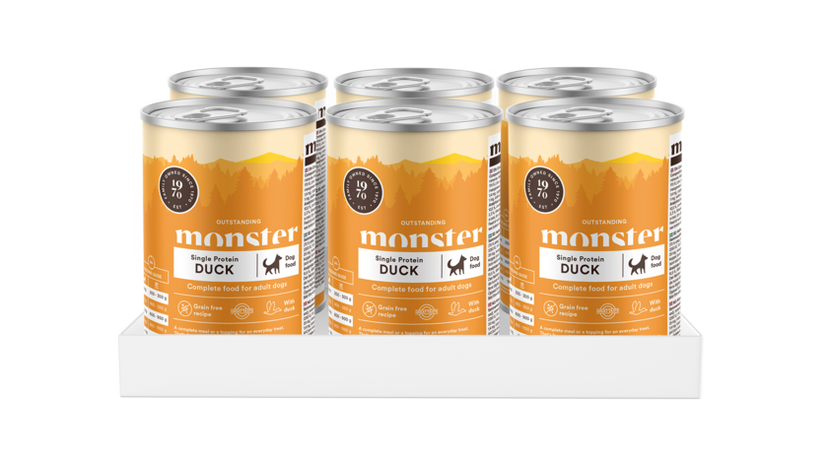 Monster Dog Adult Single Duck Burk 400gr