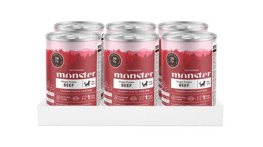 Monster Dog Adult Single Beef Burk 400gr