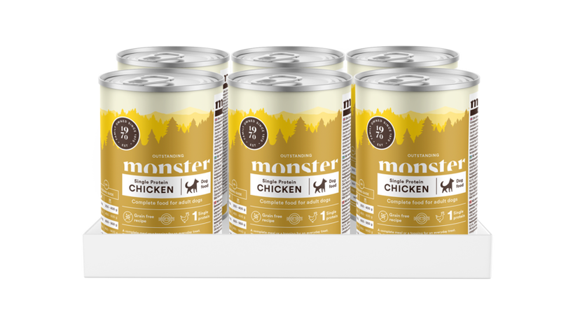 Monster Dog Adult Single Chicken Burk 400gr