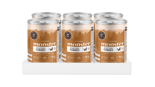 Monster Dog Adult Single Turkey Burk 400gr