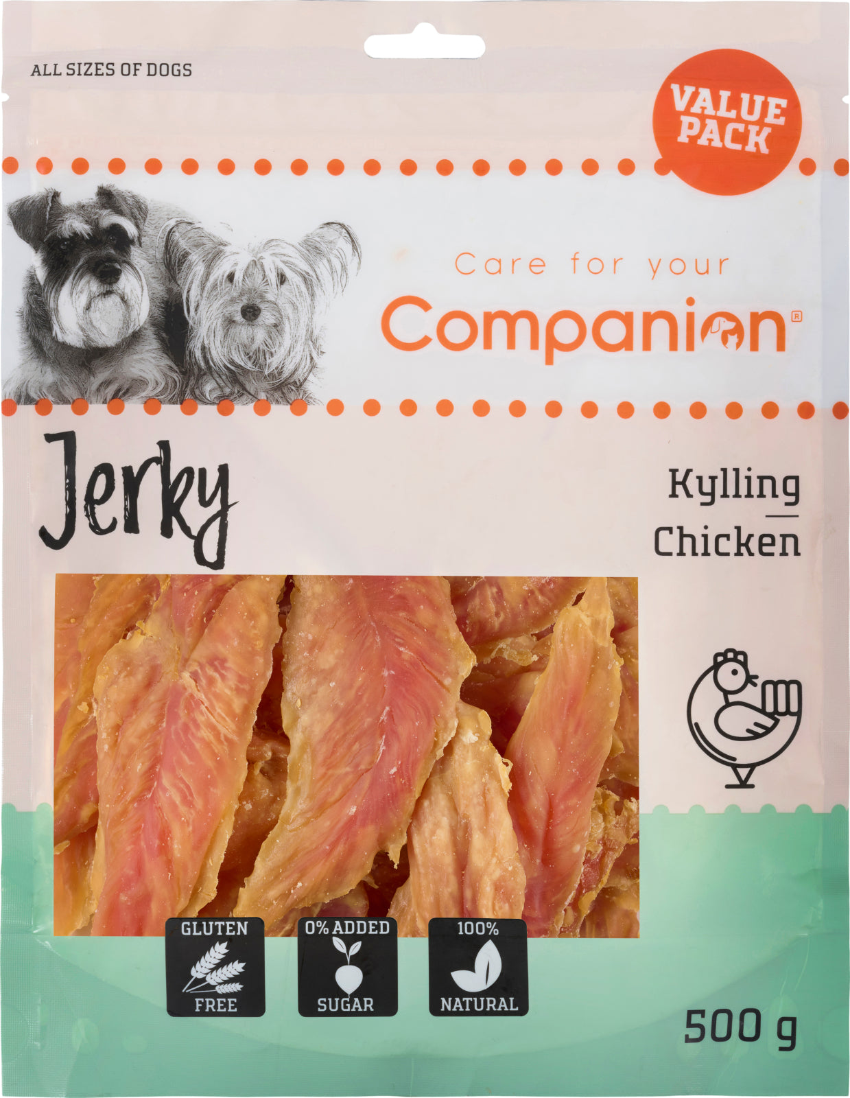 Companion Jerky, kyckling - Value Pack