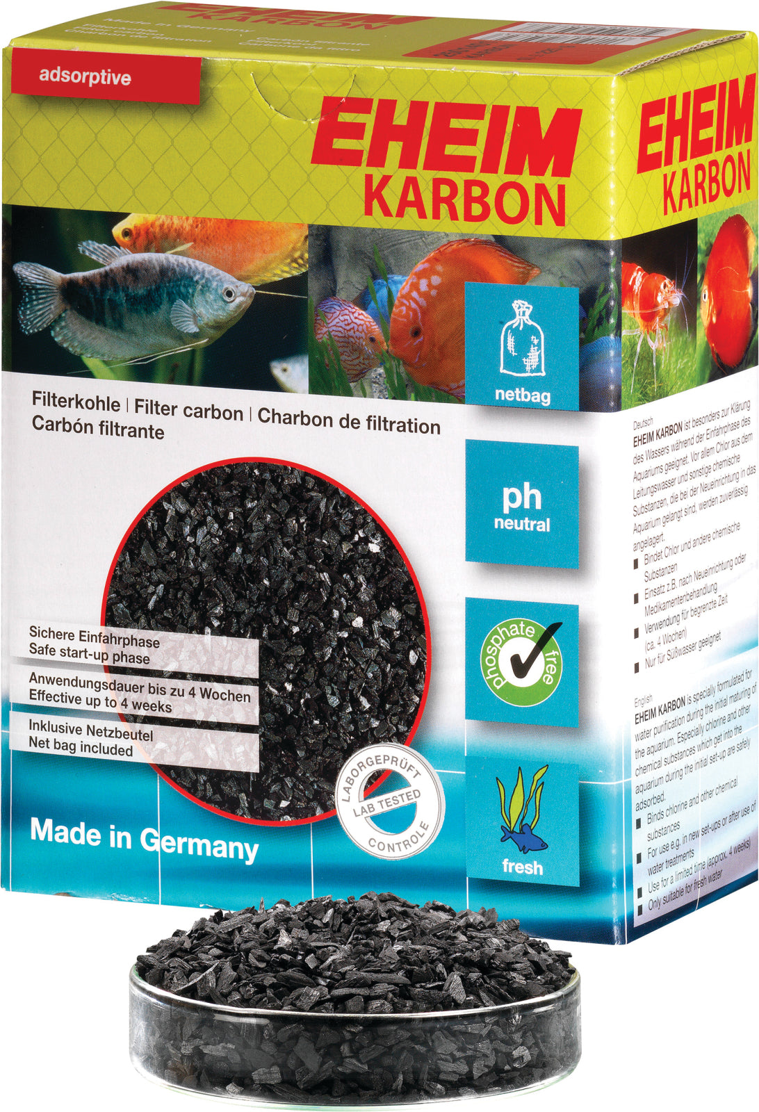 EHEIM KARBON, aktivt kul med netpose