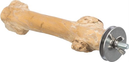 Fgelpinne skruvfixerad, kaffetr, 20 cm/ 20-30 mm