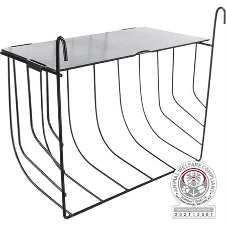 Hhck, hngande, med lock, metall, 25  18  12 cm, svart