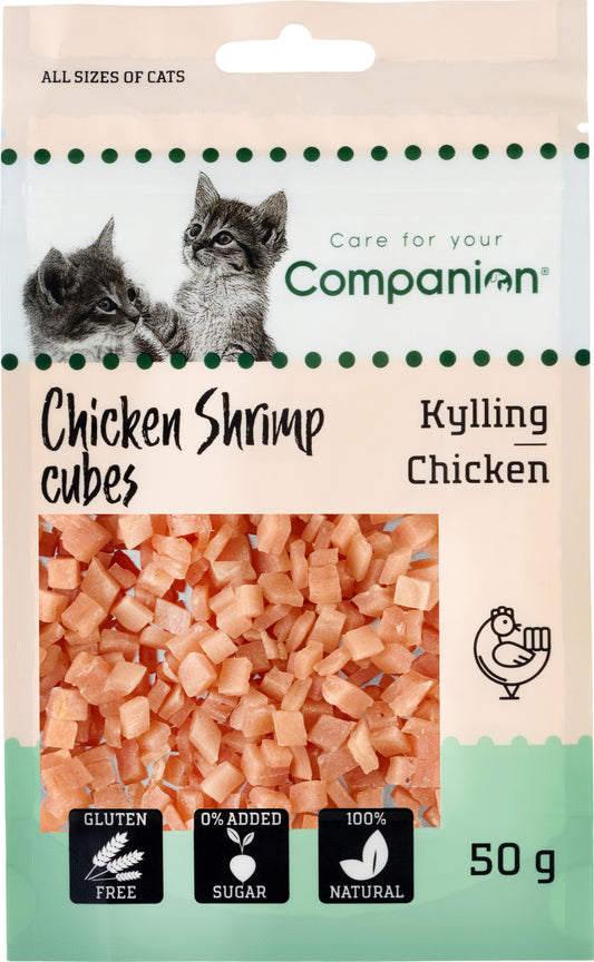 Companion Cat Chicken Shrimp Cubes kyckling