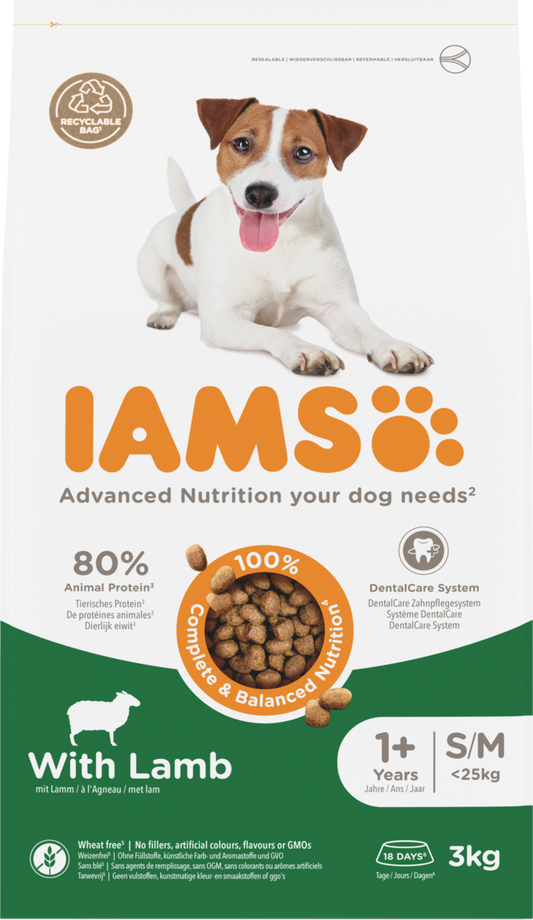 Iams Dog Adult S/M Lamb 3kg