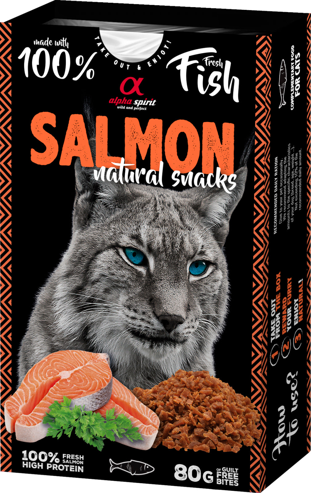 Alpha Spirit Cat Naturals Salmon godis (lax)