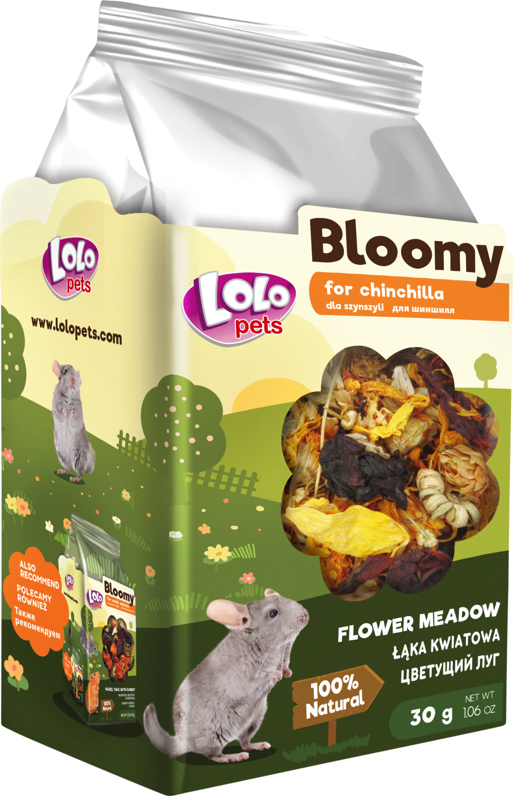 Blommig ngsblomma, chinchilla