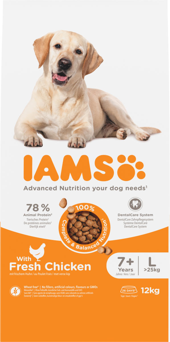 Iams Dog Senior 7+ Large Chicken 12kg