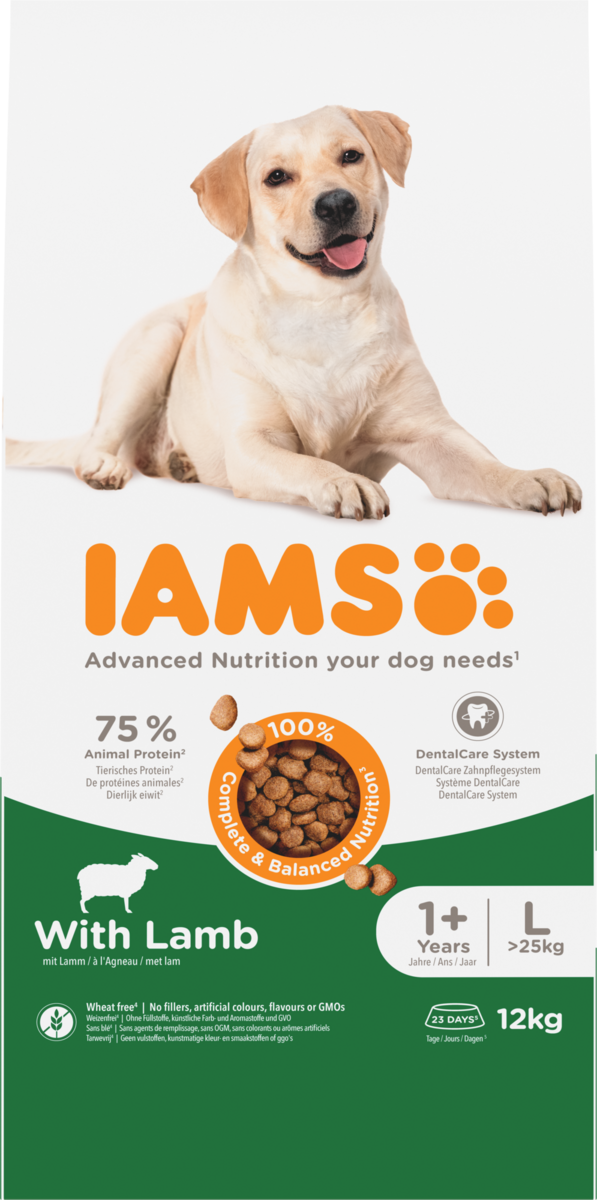 Iams Dog Adult Large Lamb12kg