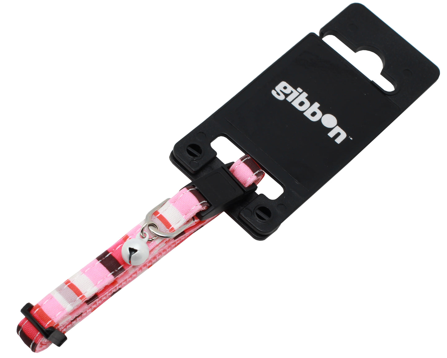 Katthalsband kattunge Rosarandigt 8m/14-23cm